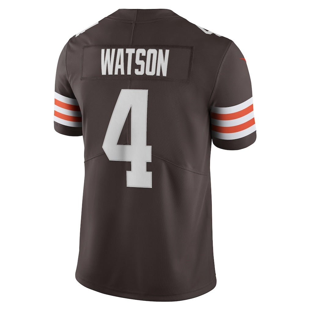 Punc C.Browns #4 Deshaun Watson Brown Vapor Limited Stitched Jerseys