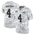 Punc C.Browns #4 Deshaun Watson Player Arctic Camo Salute to Service Limited Home Game Stitched Jerseys