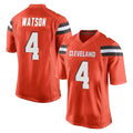 Punc C.Browns #4 Deshaun Watson Player Orange Home Game Stitched Jerseys