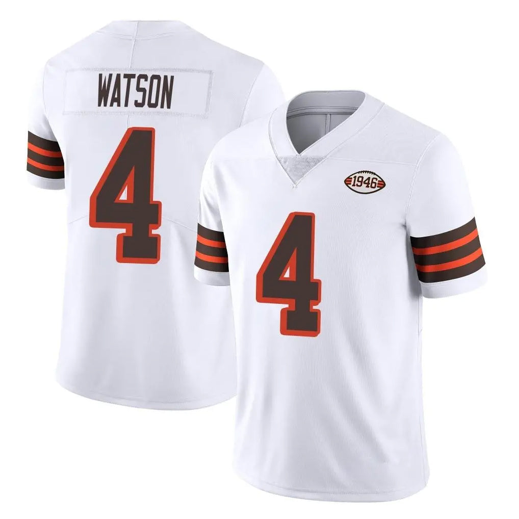 Punc C.Browns #4 Deshaun Watson Player White Limited  Vapor 1946 Collection Alternate Game Stitched Jerseys
