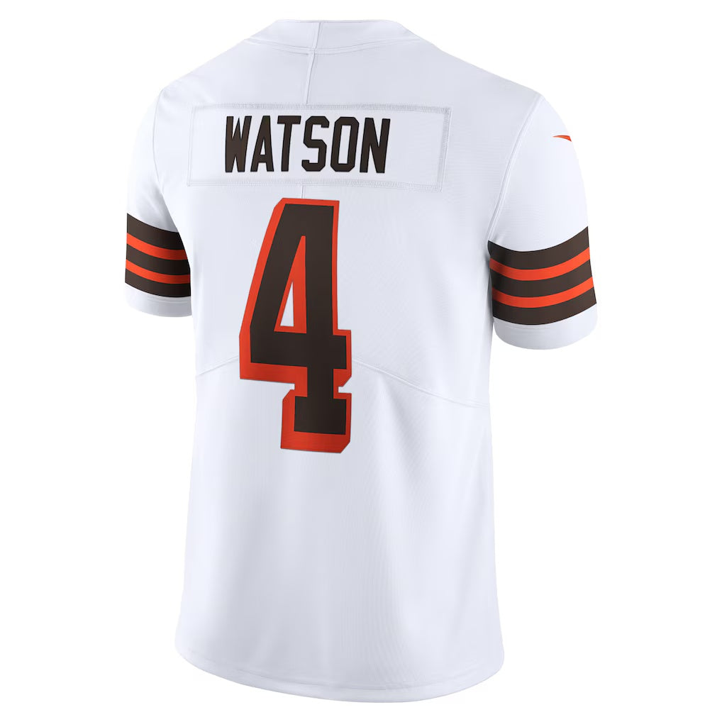 Punc C.Browns #4 Deshaun Watson White 2021 Alternate Vapor Limited Stitched Jerseys