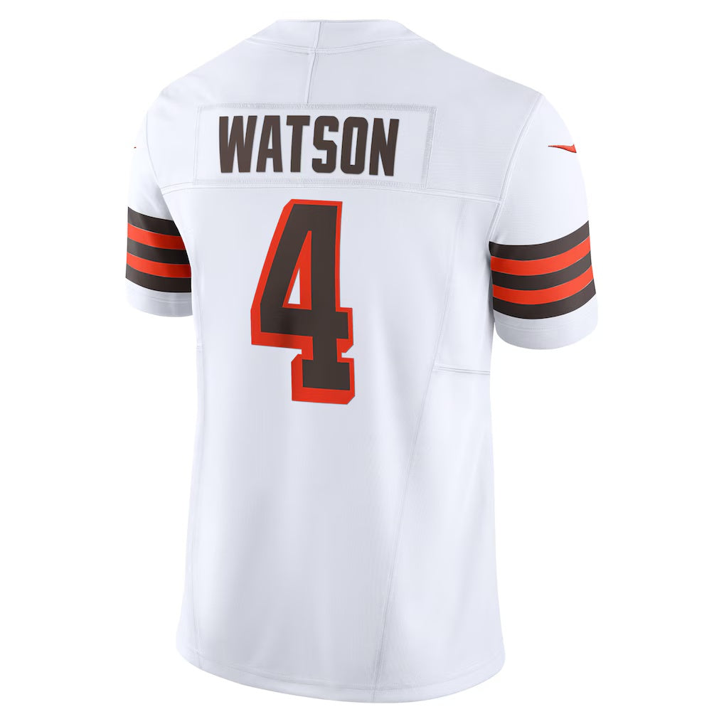 Punc C.Browns #4 Deshaun Watson White Vapor F.U.S.E. Limited Stitched Jerseys