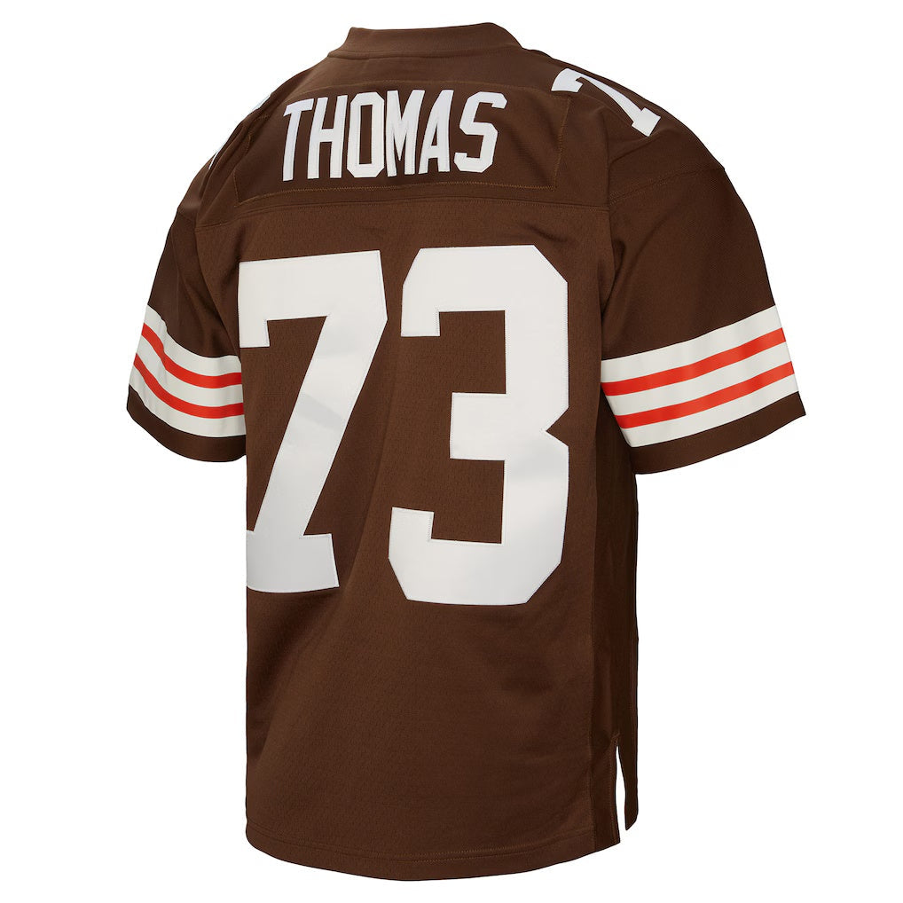 Punc C.Browns #73 Joe Thomas Mitchell & Ness Brown Legacy Replica Stitched Jerseys