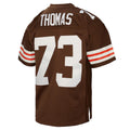 Punc C.Browns #73 Joe Thomas Mitchell & Ness Brown Legacy Replica Stitched Jerseys