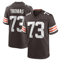 Punc C.Browns #73 Joe Thomas Player Brown Home Game Stitched Jerseys