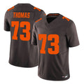 Punc C.Browns #73 Joe Thomas Player Brown Limited Vapor F.U.S.E. Alternate Game Stitched Jerseys