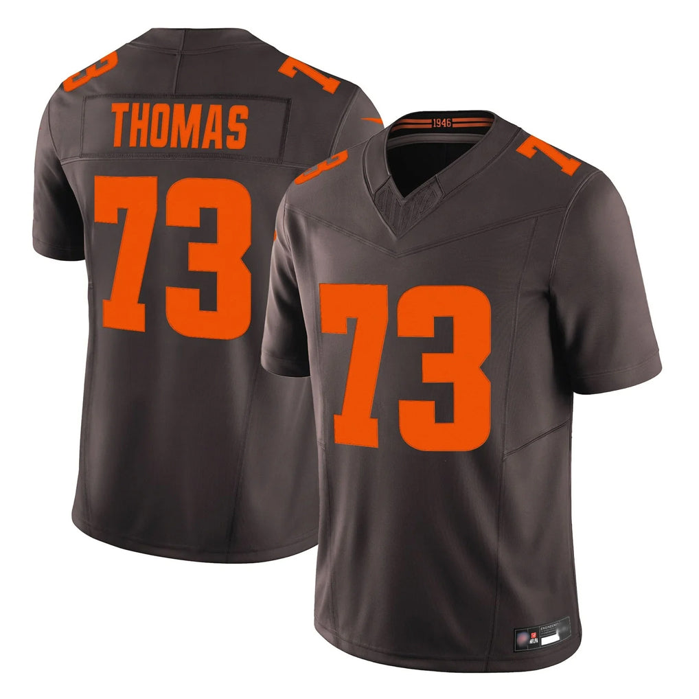 Punc C.Browns #73 Joe Thomas Player Brown Limited Vapor F.U.S.E. Alternate Game Stitched Jerseys