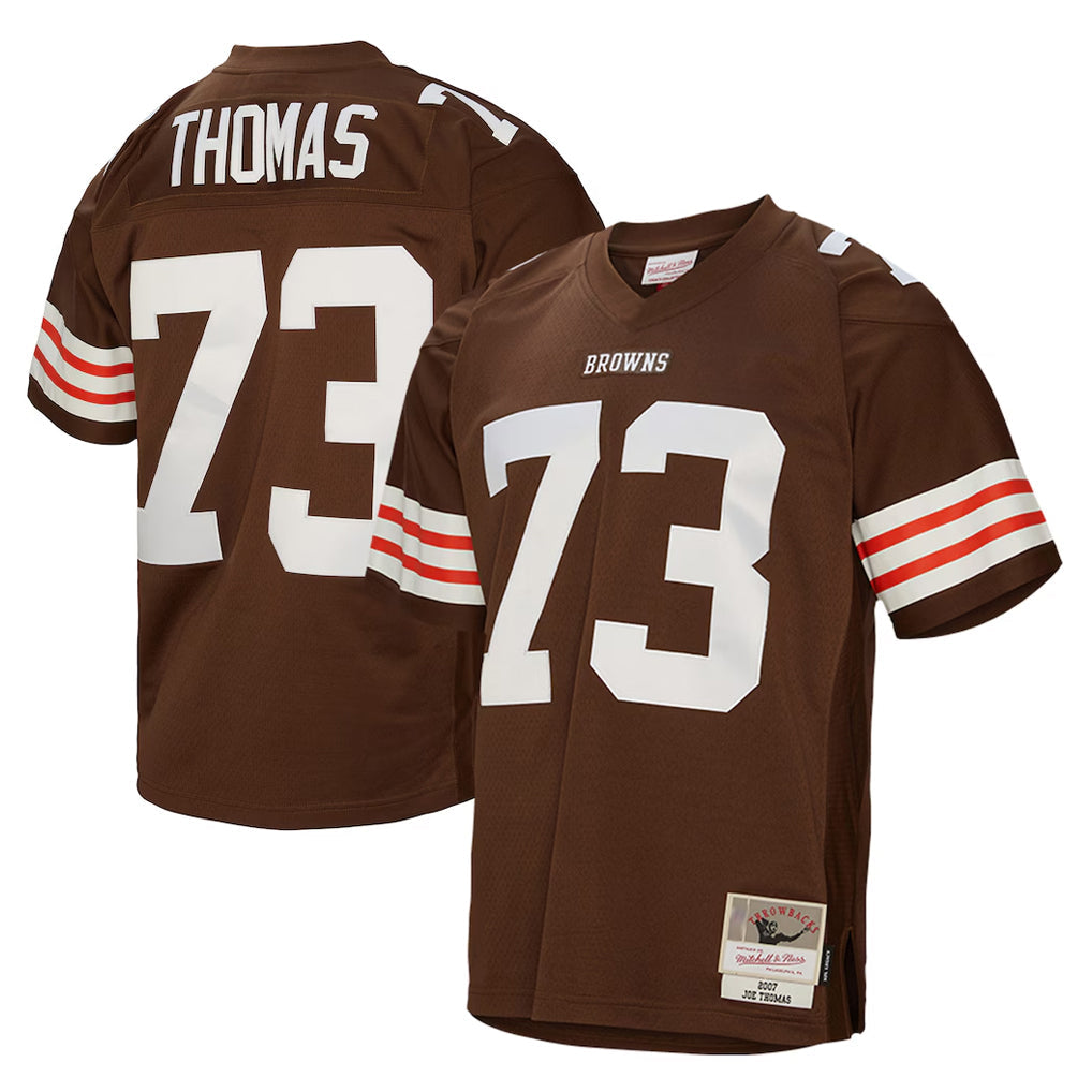 Punc C.Browns #73 Joe Thomas Player Brown Mitchell & Ness 1963 Throwback Stitched Jerseys