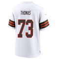 Punc C.Browns #73 Joe Thomas Player White Alternate Home Game Stitched Jerseys