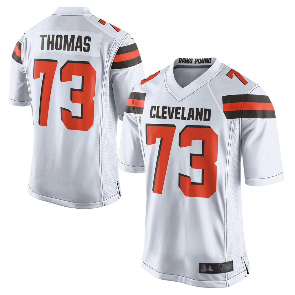 Punc C.Browns #73 Joe Thomas Player White Limited Home Game Stitched Jerseys