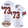 Punc C.Browns #73 Joe Thomas Player White Limited Vapor F.U.S.E. Alternate Game Stitched Jerseys