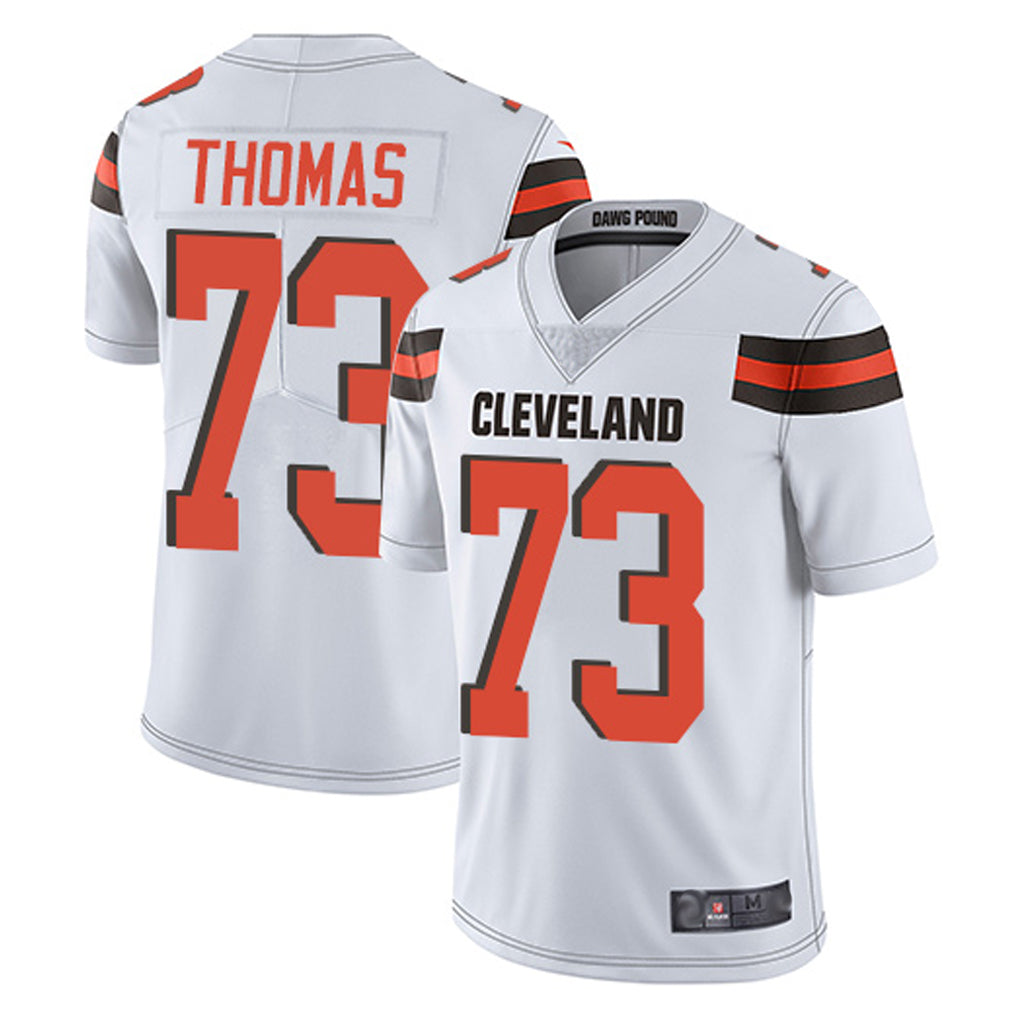 Punc C.Browns #73 Joe Thomas Player White Vapor Limited Home Game Stitched Jerseys