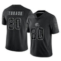 Punc C.Browns #80 Jamari Thrash Player Black Reflective Home Game Stitched Jerseys