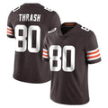 Punc C.Browns #80 Jamari Thrash Player Brown Color Vapor Untouchable Limited Home Game Stitched Jerseys