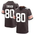 Punc C.Browns #80 Jamari Thrash Player Brown Home Game Stitched Jerseys