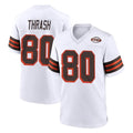 Punc C.Browns #80 Jamari Thrash Player White Alternate Home Game Stitched Jerseys