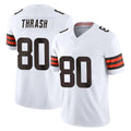Punc C.Browns #80 Jamari Thrash Player White Vapor F.U.S.E. Limited Home Game Stitched Jerseys