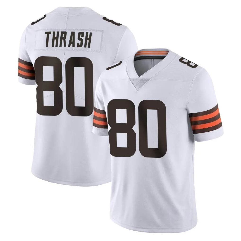 Punc C.Browns #80 Jamari Thrash Player White Vapor Untouchable Limited Home Game Stitched Jerseys