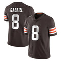 Punc C.Browns #8 Dillon Gabriel Player Brown Color Vapor Untouchable Limited Home Game Stitched Jerseys