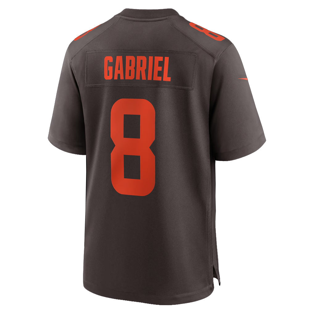 Punc C.Browns #8 Dillon Gabriel Player Brown Game Stitched Jerseys
