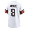 Punc C.Browns #8 Dillon Gabriel Player White Home Game Stitched Jerseys
