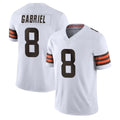 Punc C.Browns #8 Dillon Gabriel Player White Vapor F.U.S.E. Limited Home Game Stitched Jerseys