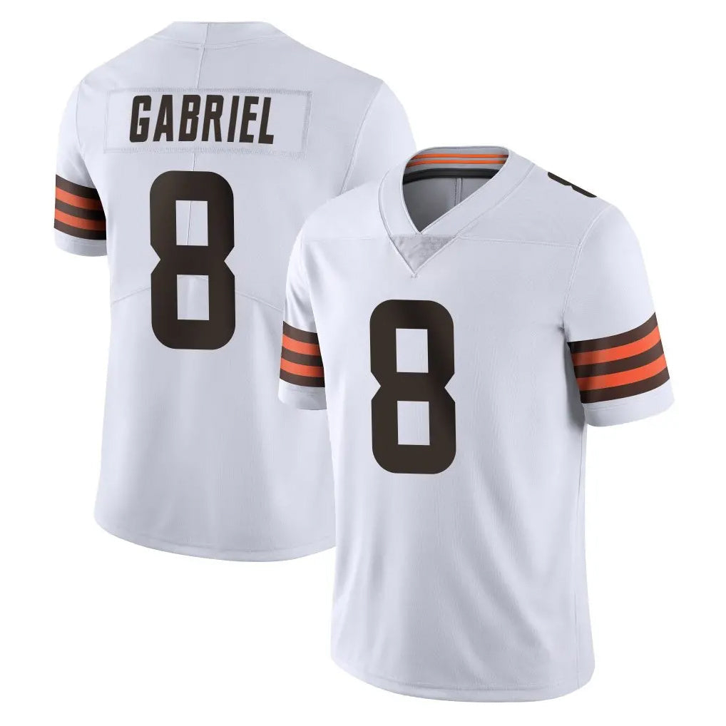 Punc C.Browns #8 Dillon Gabriel Player White Vapor Untouchable Limited Home Game Stitched Jerseys