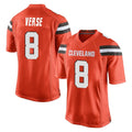 Punc C.Browns #8 Jared Verse Player Orange Home Game Stitched Jerseys