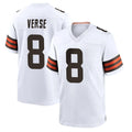Punc C.Browns #8 Jared Verse Player White Home Game Stitched Jerseys