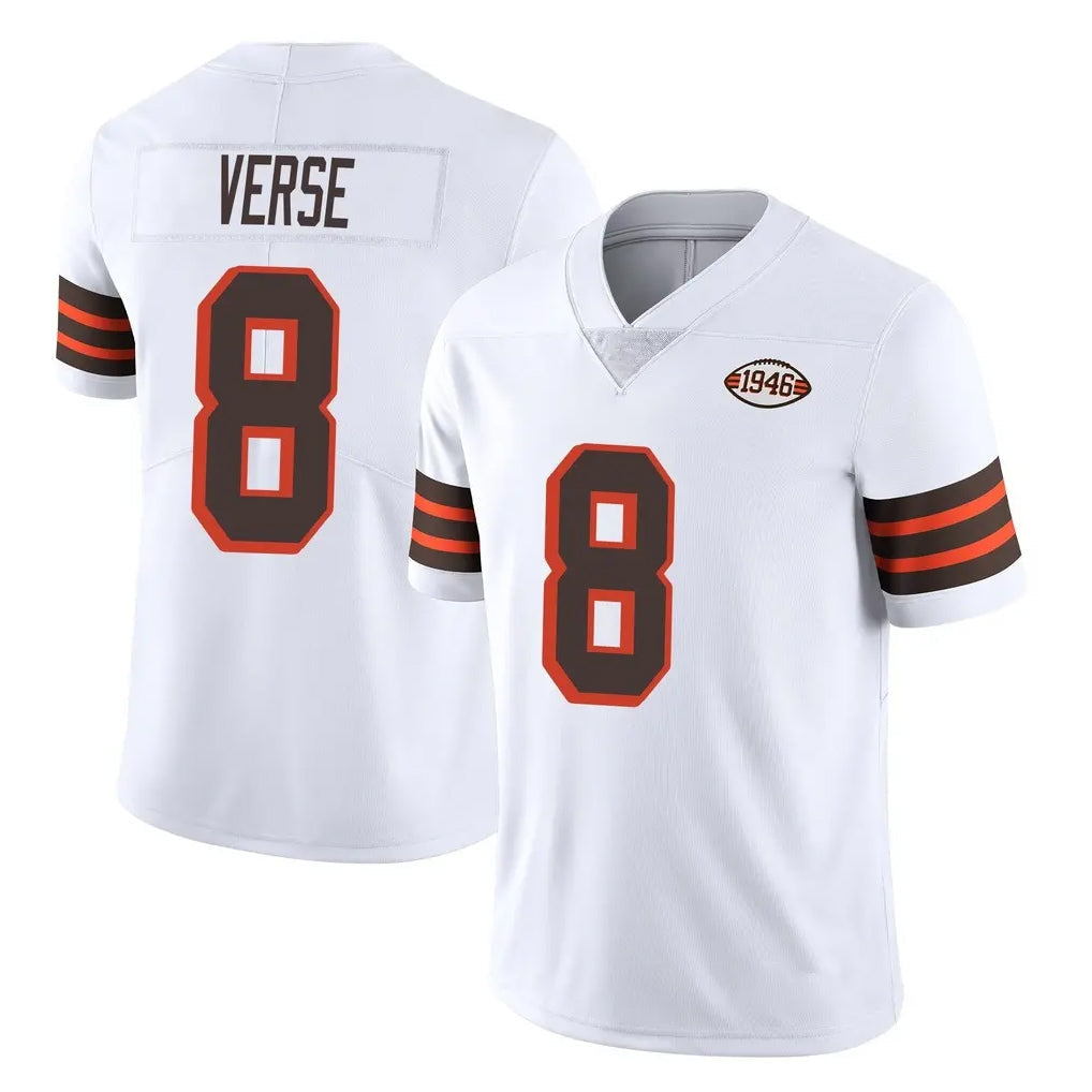 Punc C.Browns #8 Jared Verse Player White Limited  Vapor 1946 Collection Alternate Game Stitched Jerseys