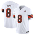 Punc C.Browns #8 Jared Verse Player White Limited Vapor F.U.S.E. Alternate Game Stitched Jerseys