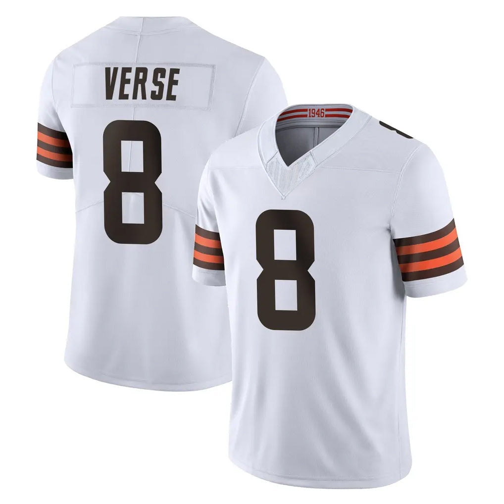 Punc C.Browns #8 Jared Verse Player White Vapor F.U.S.E. Limited Home Game Stitched Jerseys