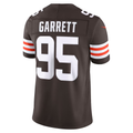 Punc C.Browns #95 Myles Garrett Brown Team Vapor F.U.S.E. Stitched Limited Jerseys