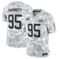 PuncC.Browns #95 Myles Garrett Player Arctic Camo Salute to Service Limited Stitched Jerseys