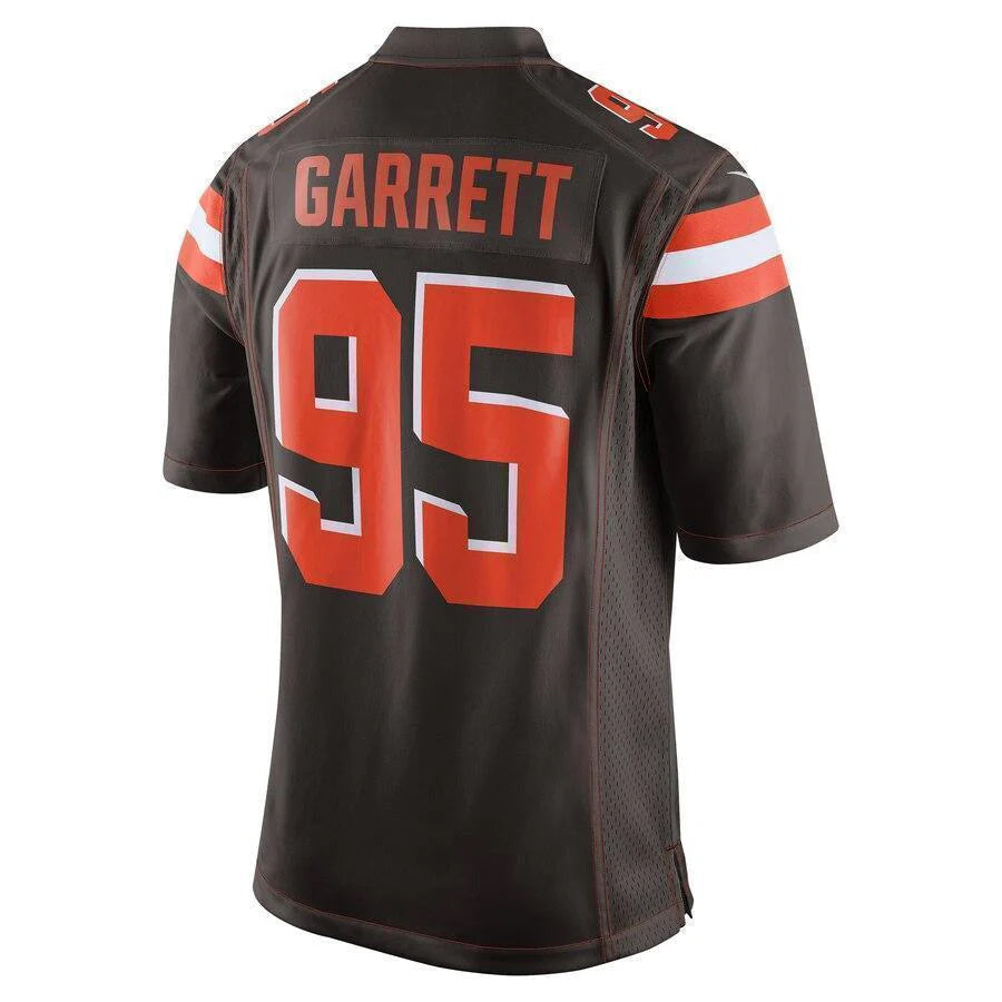 Punc C.Browns #95 Myles Garrett Player Brown Game Stitched Jerseys