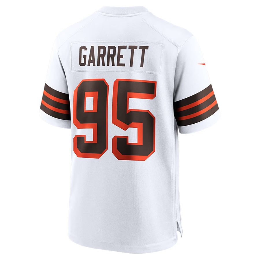 Punc C.Browns #95 Myles Garrett Player WHITE Alternate Game Stitched Jerseys