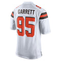Punc C.Browns #95 Myles Garrett Player White Game Stitched Jerseys