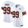 Punc C.Browns #99 Julian Okwara Player White Limited Vapor F.U.S.E. Alternate Game Stitched Jerseys