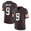 Punc C.Browns #9 Grant Delpit Player Brown Color Vapor Untouchable Limited Home Game Stitched Jerseys