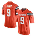 Punc C.Browns #9 Grant Delpit Player Orange Home Game Stitched Jerseys