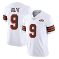 Punc C.Browns #9 Grant Delpit Player White Limited  Vapor 1946 Collection Alternate Game Stitched Jerseys