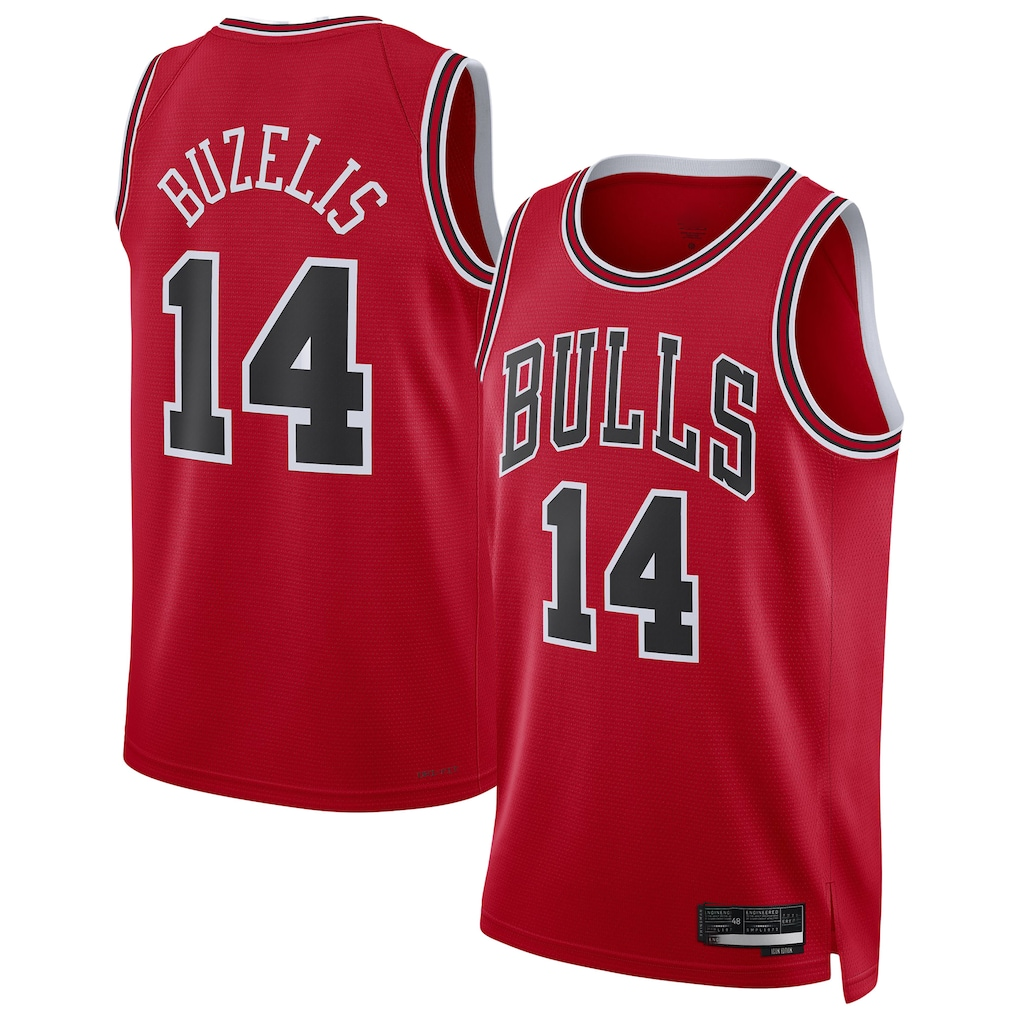 Punc C.Bulls #14 Matas Buzelis Red Swingman Player Jerseys - Icon Edition
