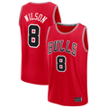 Punc C.Bulls #8 Caleb Wilson Red 2026 Draft First Round Pick Fast Break Jerseys - Icon Edition
