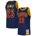 Punc C.Cavaliers #23 LeBron James Mitchell & Ness Navy 201516 Hardwood Classics Authentic Jerseys