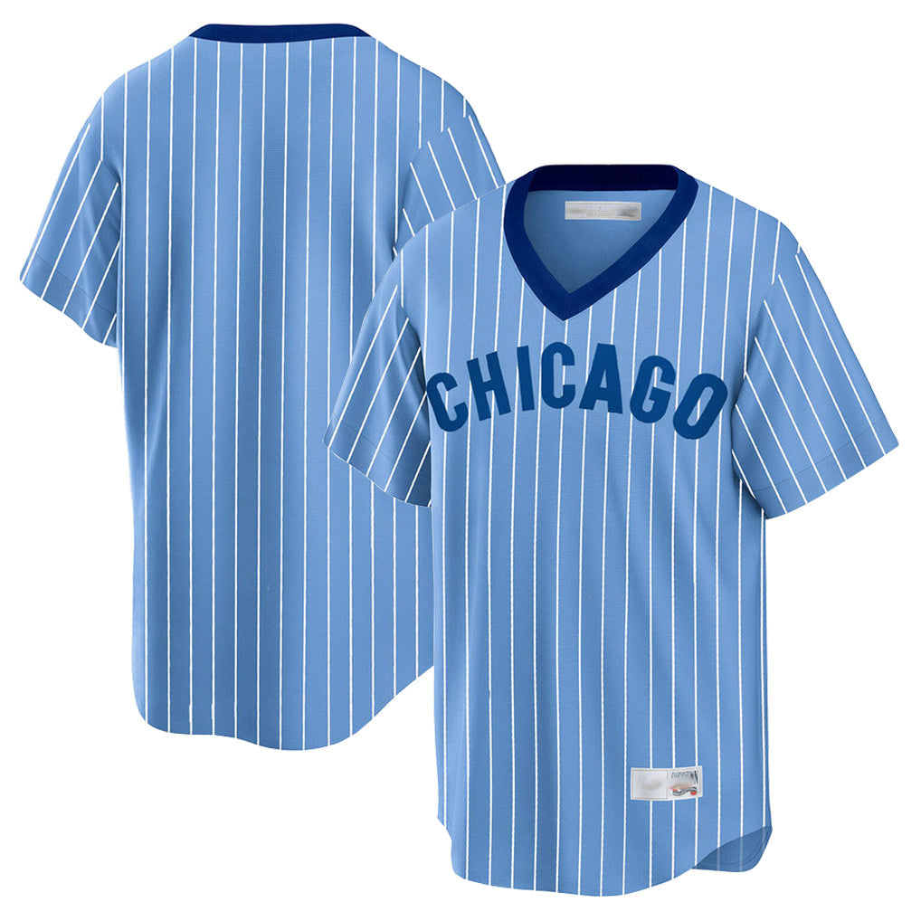Punc C.Cubs Blue T-shirt Cooperstown Collection Limited Blank Player Stitched Jerseys