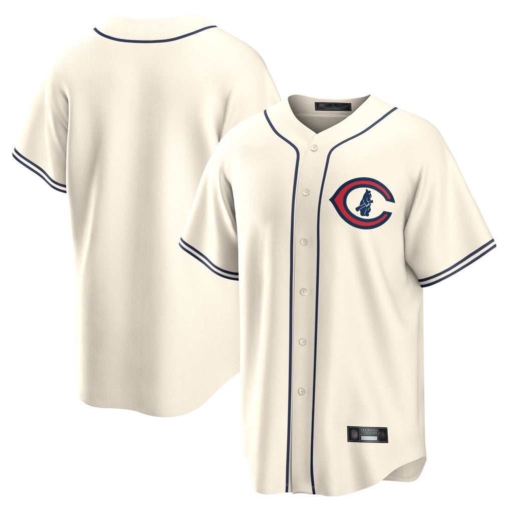 Punc C.Cubs Cream Field of Dreams Home Game Blank Player Stitched Jerseys