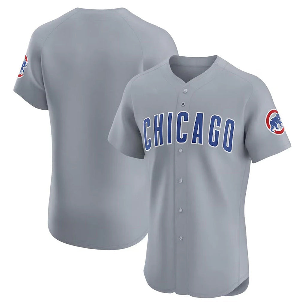 Punc C.Cubs Gray Road Limited Elite Home Game Blank Player Stitched Jerseys