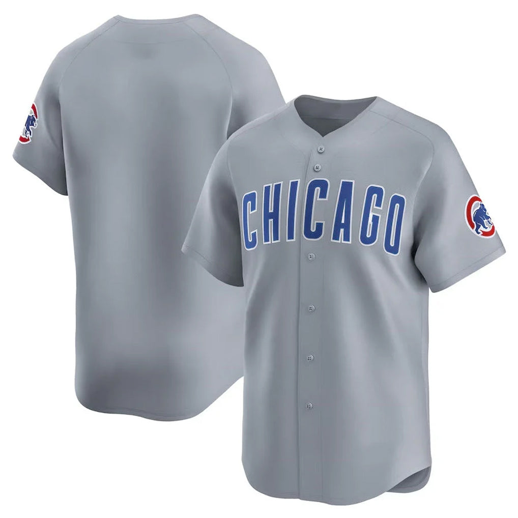 Punc C.Cubs Gray Road Limited Home Game Blank Player Stitched Jerseys