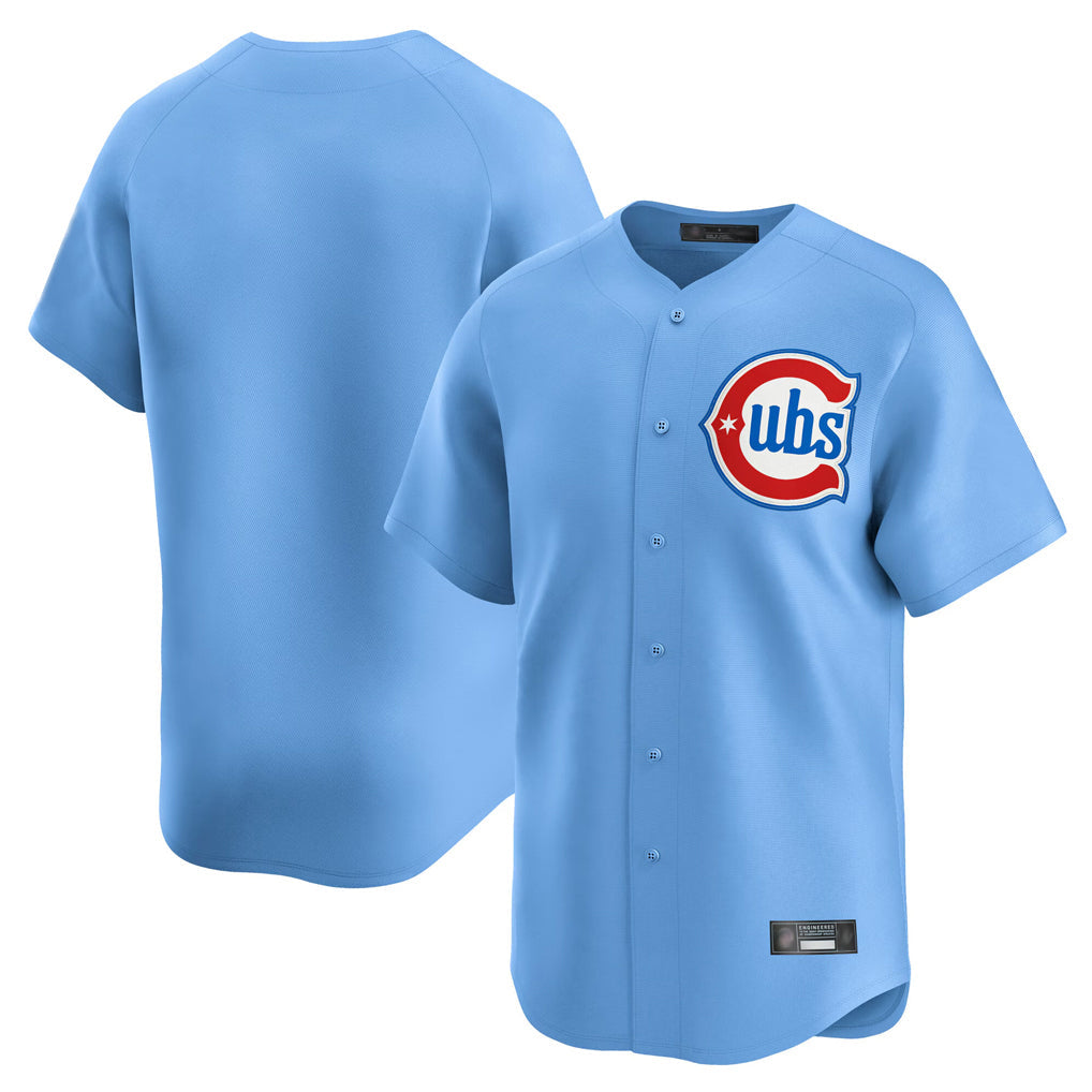 Punc C.Cubs Light Blue Limited Home Blank Player Stitched Jerseys