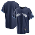 Punc C.Cubs Navy City Connect Home Game Blank Player Stitched Jerseys
